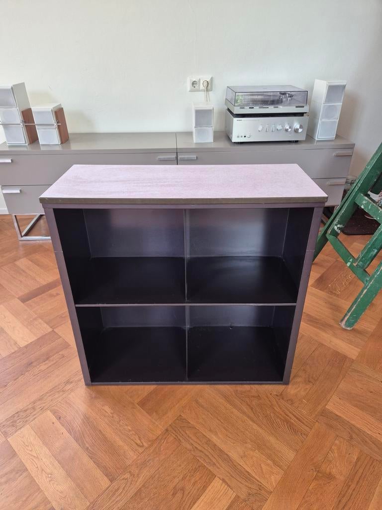 Gispen boekenkast/opbergkast met 4 vakken, Huis en Inrichting, Ophalen, Gebruikt, 50 tot 100 cm, Modern, Tijdloos