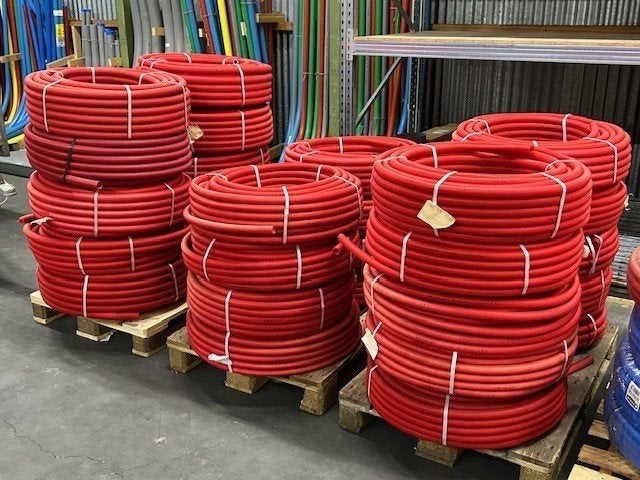 0124. Henco meerlagenbuis 26x3mm met rode mantel, Ophalen, Nieuw
