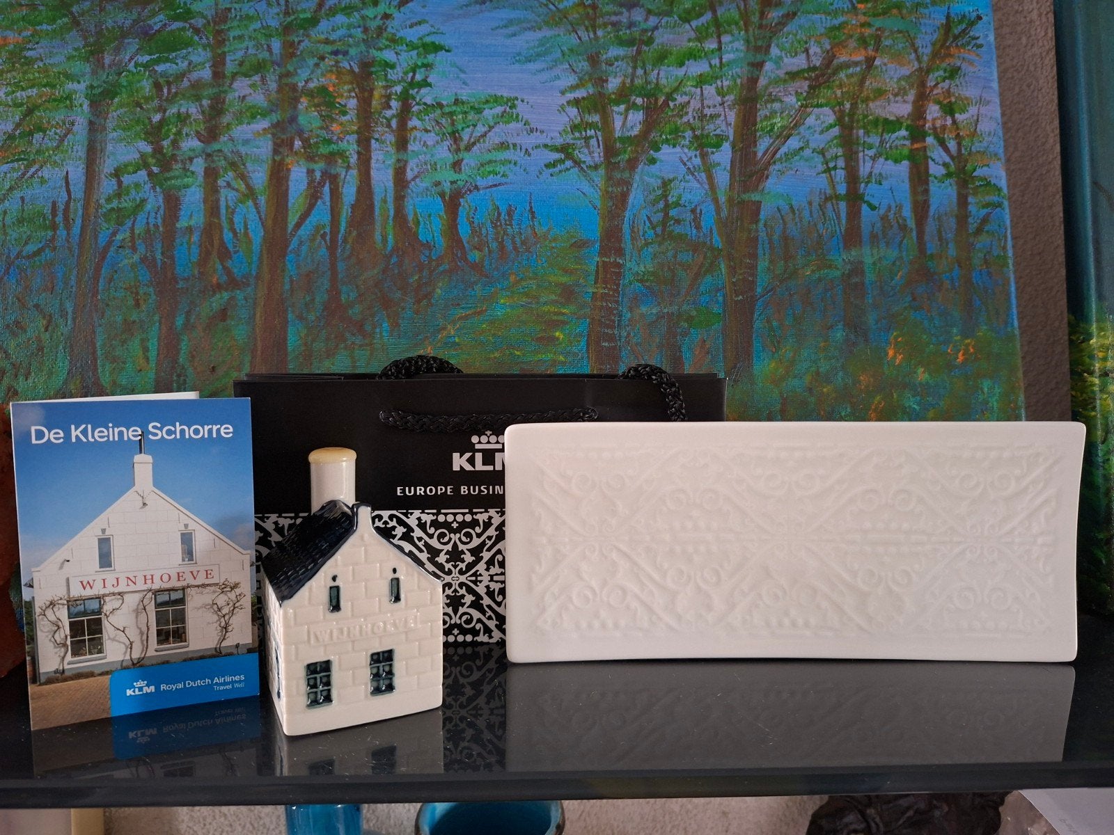 KLM huisjes  huisje 107 met Marcel Wanders KLM sushi schaalt, Ophalen of Verzenden, Nieuw, 81 t/m 91, Gevuld