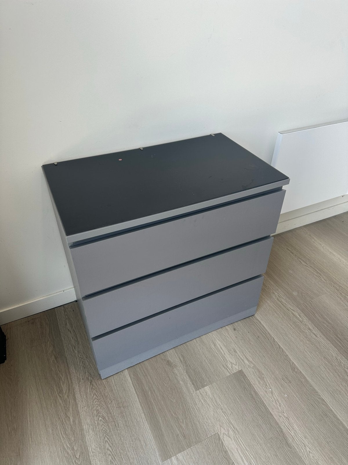 Dressoir grijs 80x78x48 cm, Gebruikt, Met lade(s), 25 tot 50 cm, Overige houtsoorten