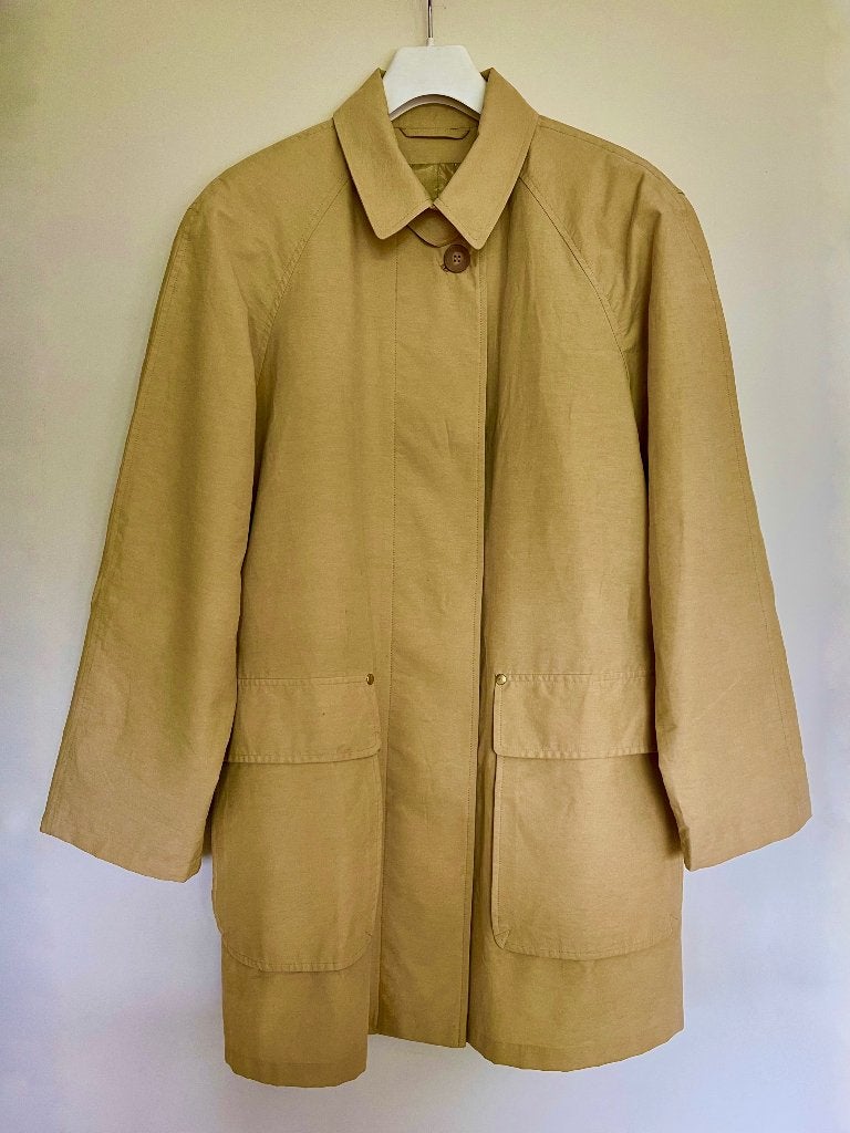 zandgele jas van katoen van Flick, Kleding | Dames, Geel, Maat 42/44 (L), Nieuw, Ophalen of Verzenden