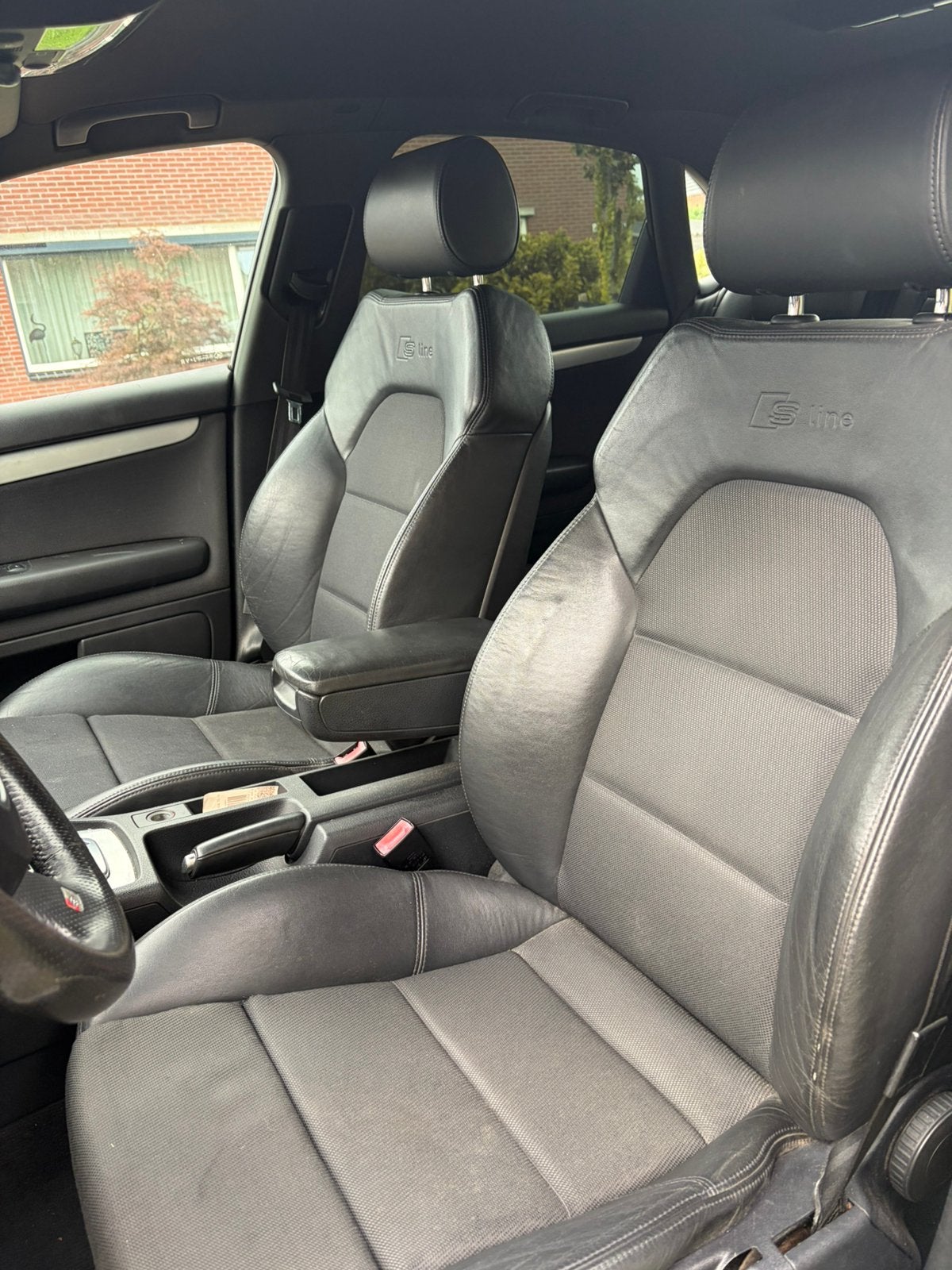 Compleet zwart Sline interieur half leder Audi A4 b6 b7, Ophalen of Verzenden, Gebruikt, Audi