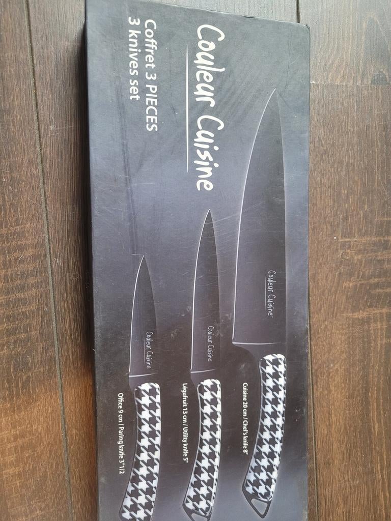 Rousselon Couleur Cuisine 3-delige messenset x2, Ophalen of Verzenden