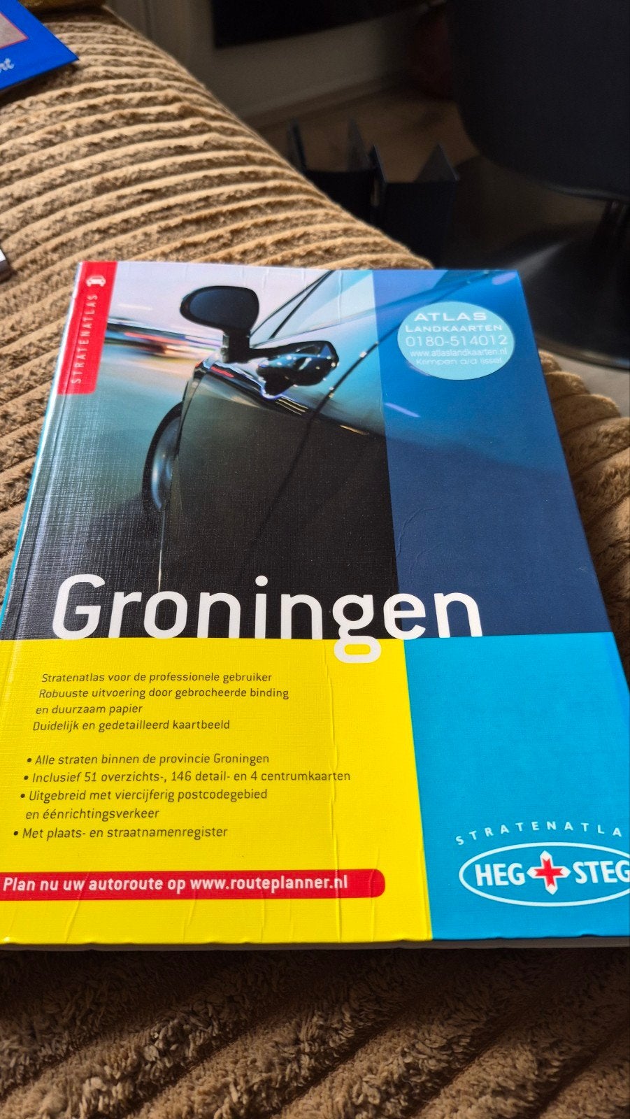 Heg & Steg Stratenatlas Groningen - Gedetailleerde Kaart, Boeken, Ophalen of Verzenden, Zo goed als nieuw