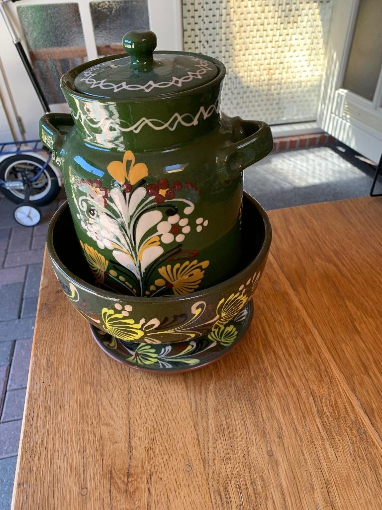 sierpot, Huis en Inrichting, Ophalen, Aardewerk of Porselein, Zo goed als nieuw, Minder dan 50 cm