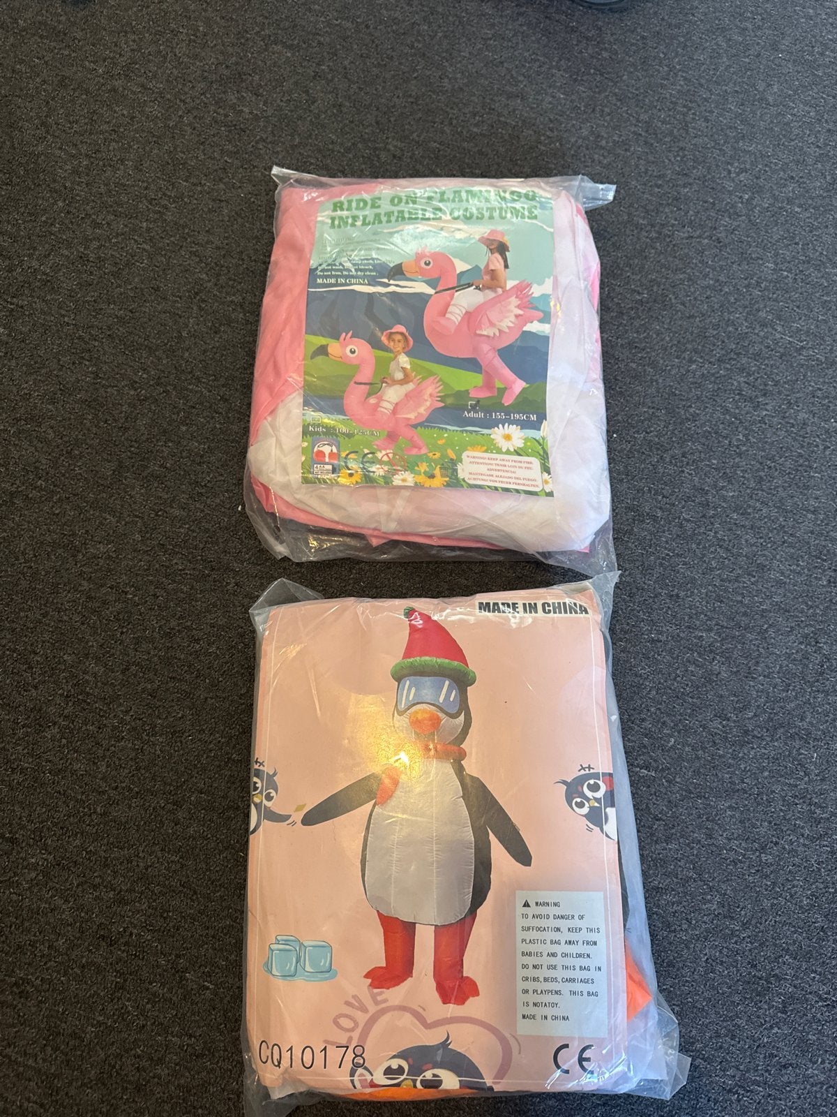 Opblaasbaar Flamingo en Pinguïn Kostuum - Nieuw!, Ophalen of Verzenden, Nieuw, 104 of kleiner, Jongen of Meisje