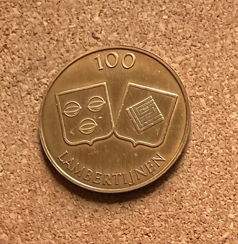 Steden Penning - België - Ekeren - 100 Lambertijnen 1983, Ophalen of Verzenden, Overige materialen