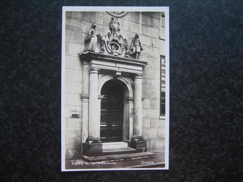 ZWOLLE ingang Burgerweeshuis 1929, Verzamelen, Ansichtkaarten | Nederland, Ophalen of Verzenden, 1920 tot 1940, Overijssel