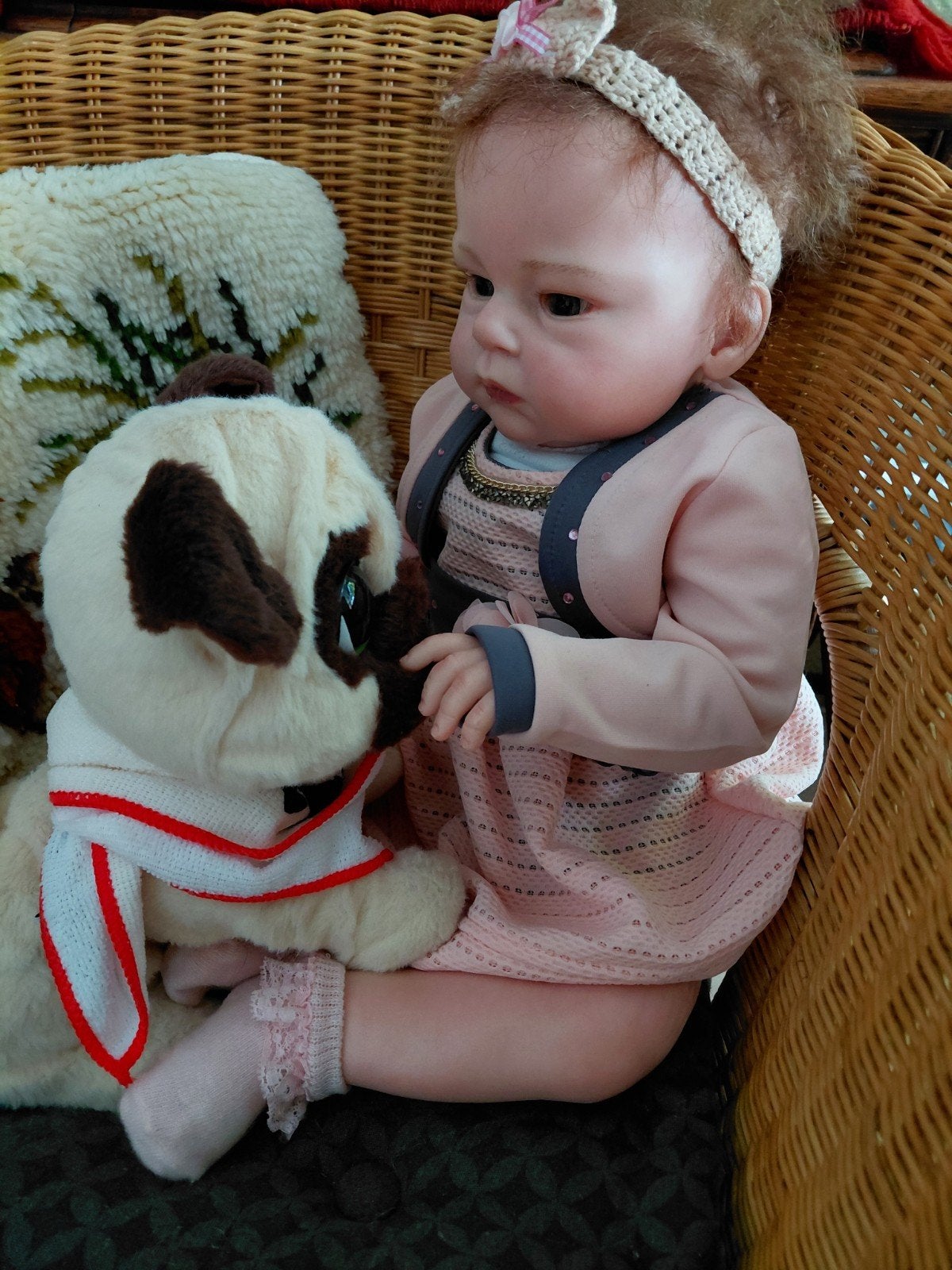 Originele Reborn Peutertje Anja met Certificaat, Ophalen of Verzenden, Zo goed als nieuw, Babypop, Levensecht of Reborn