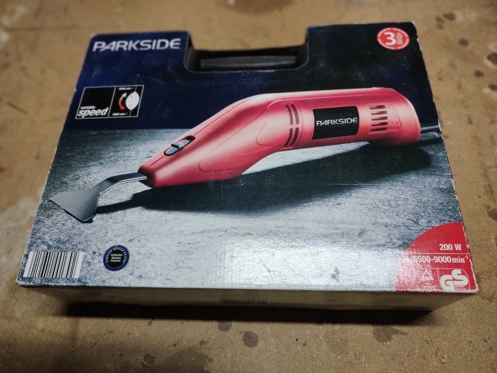 PARKSIDE elektrische schraper – 200W – weinig gebruikt, Ophalen, Minder dan 30 mm, Overige typen, Zo goed als nieuw