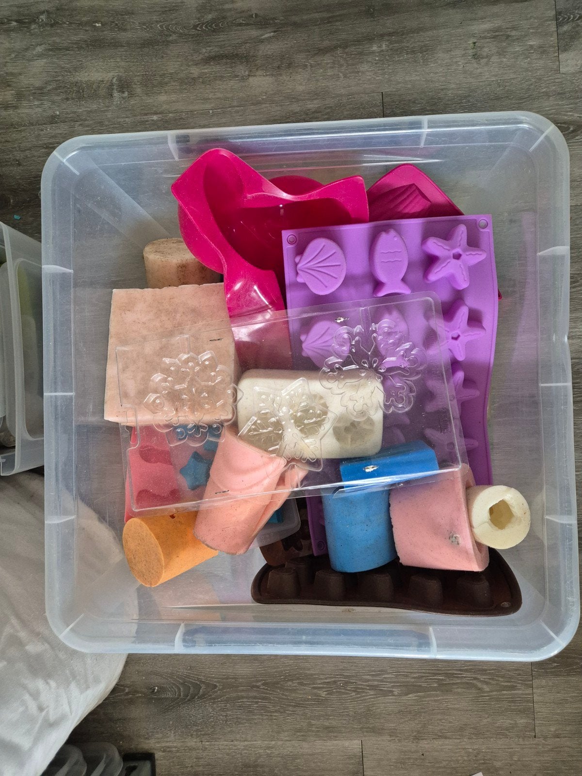 doos siliconen 3d mallen - gieten - kaarsen maken, Ophalen of Verzenden, Gebruikt, Knutselmateriaal
