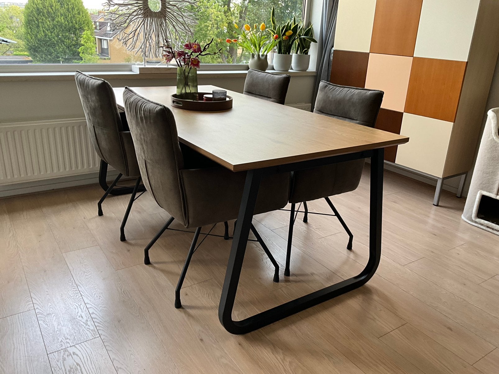Eettafel 180 X 90 GERESERVEERD TOT 14 AUG, Ophalen, 50 tot 100 cm, Zo goed als nieuw, 150 tot 200 cm