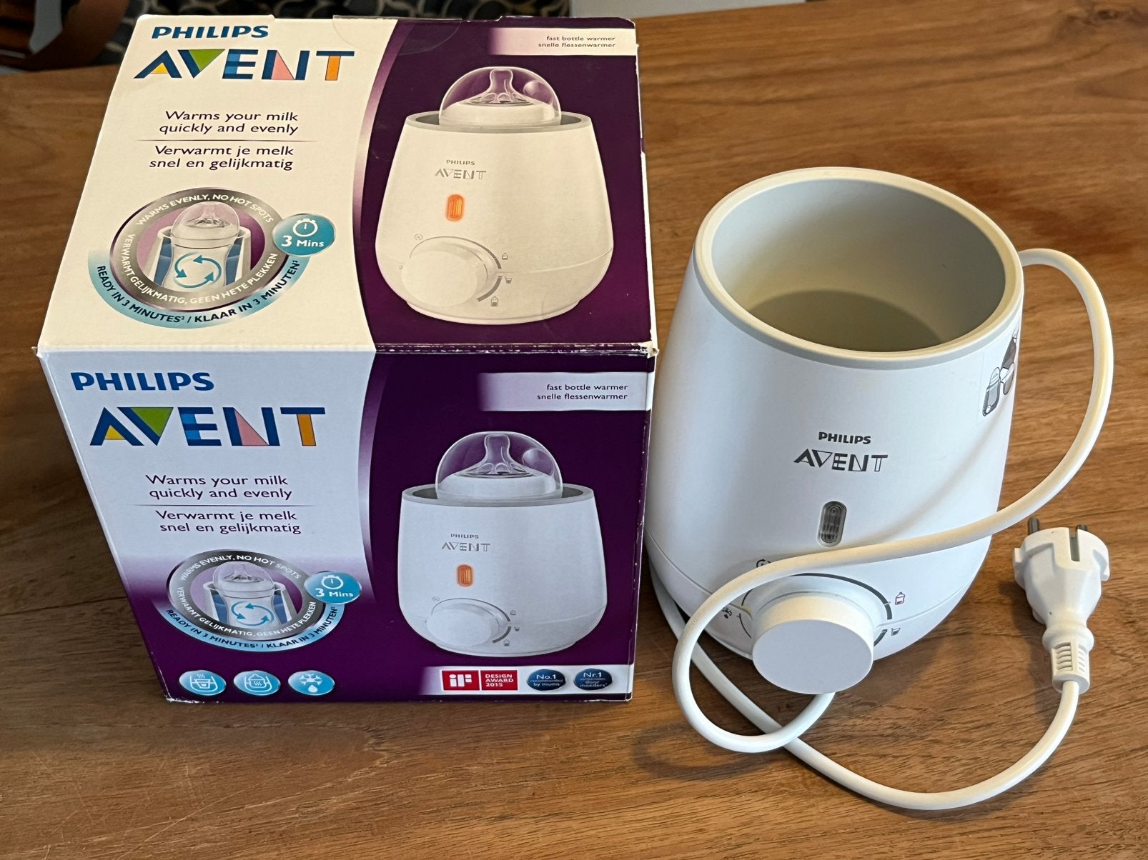 Flessenwarmer Avent, Kinderen en Baby's, Babyvoeding en Toebehoren, Ophalen of Verzenden, Zo goed als nieuw, Flessen- of potjesverwarmer