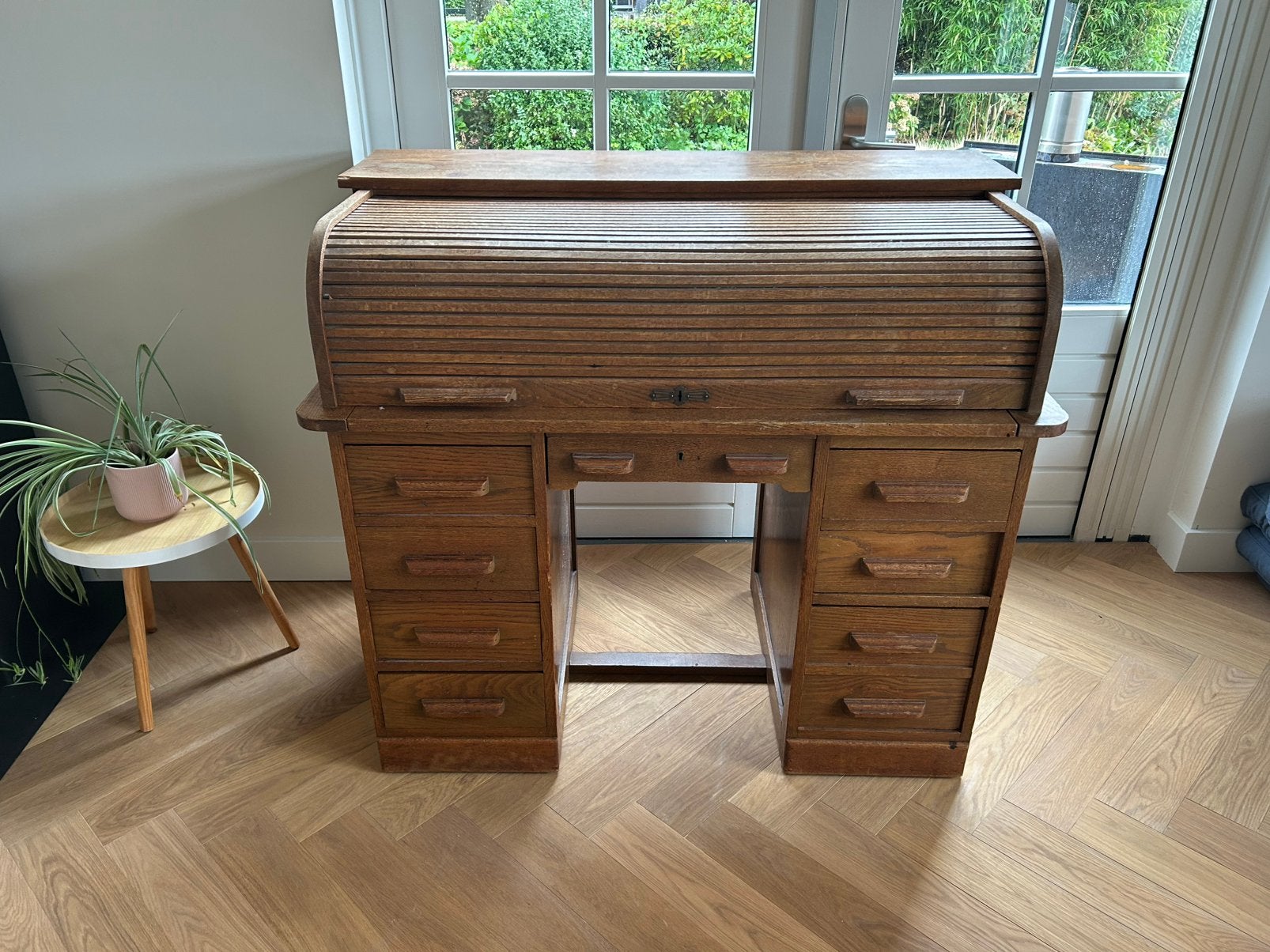 Antieke secretaire met rolluik, Ophalen, Gebruikt