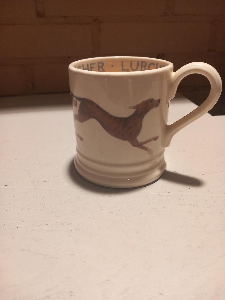 Emma Bridgewater Pine Mug Lurcher, Ophalen of Verzenden, Zo goed als nieuw, Overige stijlen, Kop(pen) en/of Schotel(s)