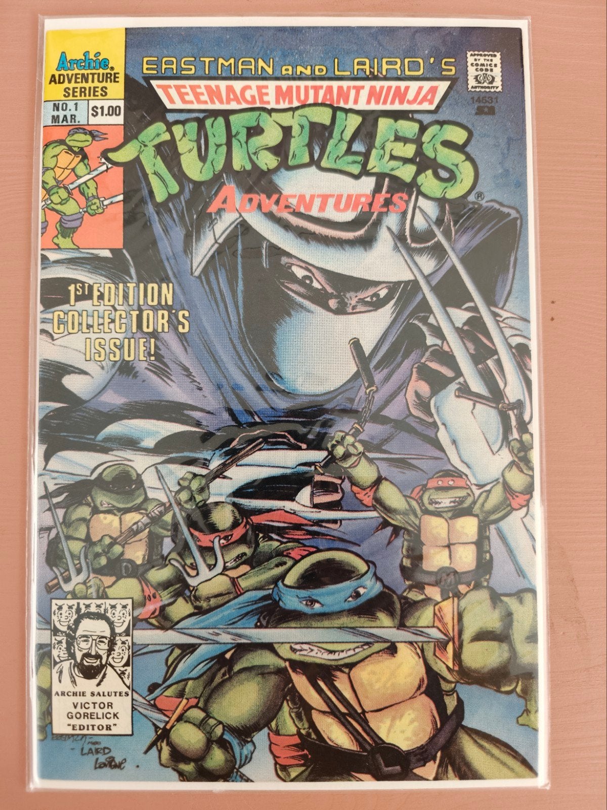 Teenage Mutant Ninja Turtles Adventures #1 (1989), Amerika, Ophalen of Verzenden, Zo goed als nieuw, Eén comic
