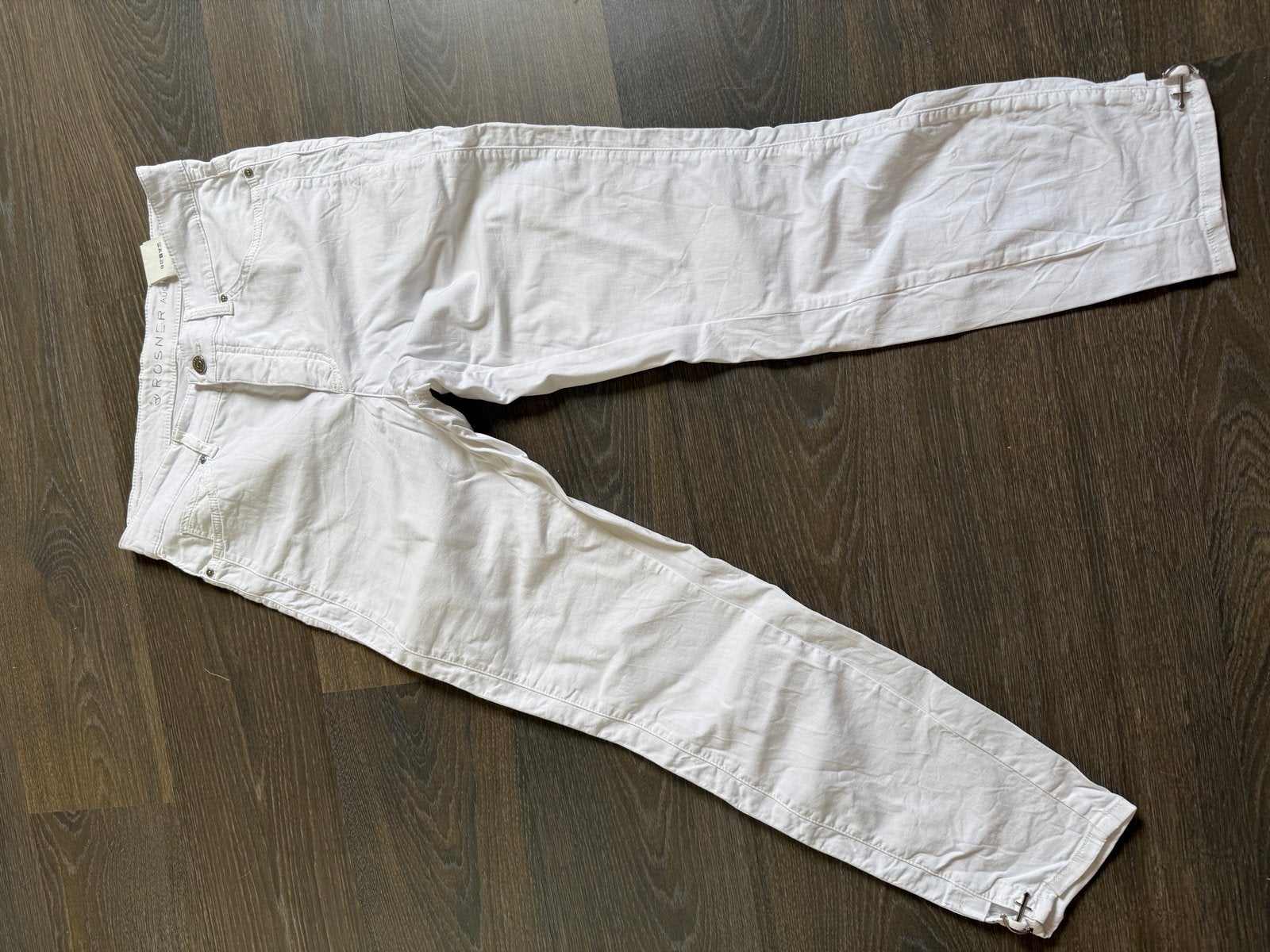 Rosner Audrey2_054 High Waist-Feminine Witte Broek, Maat 38/40 (M), Wit, Ophalen of Verzenden, Lang