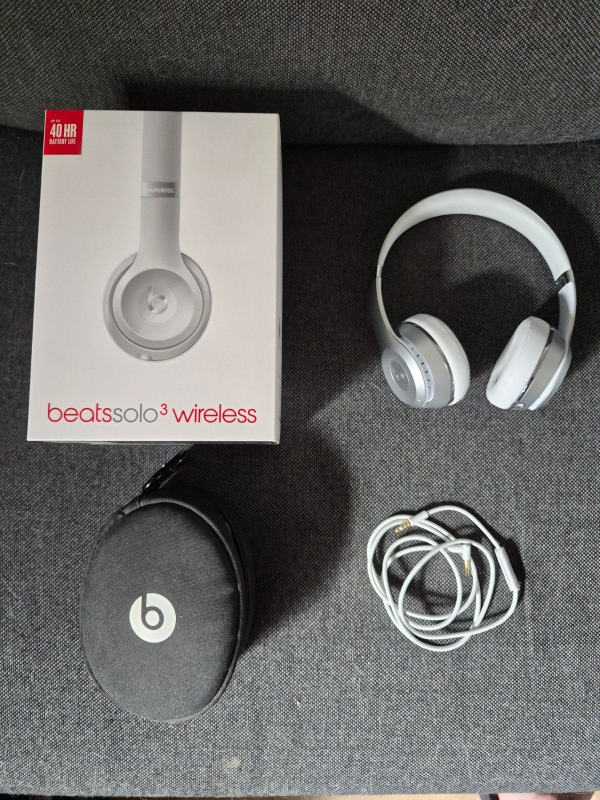 Beats Solo 3 wireless koptelefoon, Audio, Tv en Foto, Koptelefoons, Zilver, Beats, On-ear, Ophalen of Verzenden