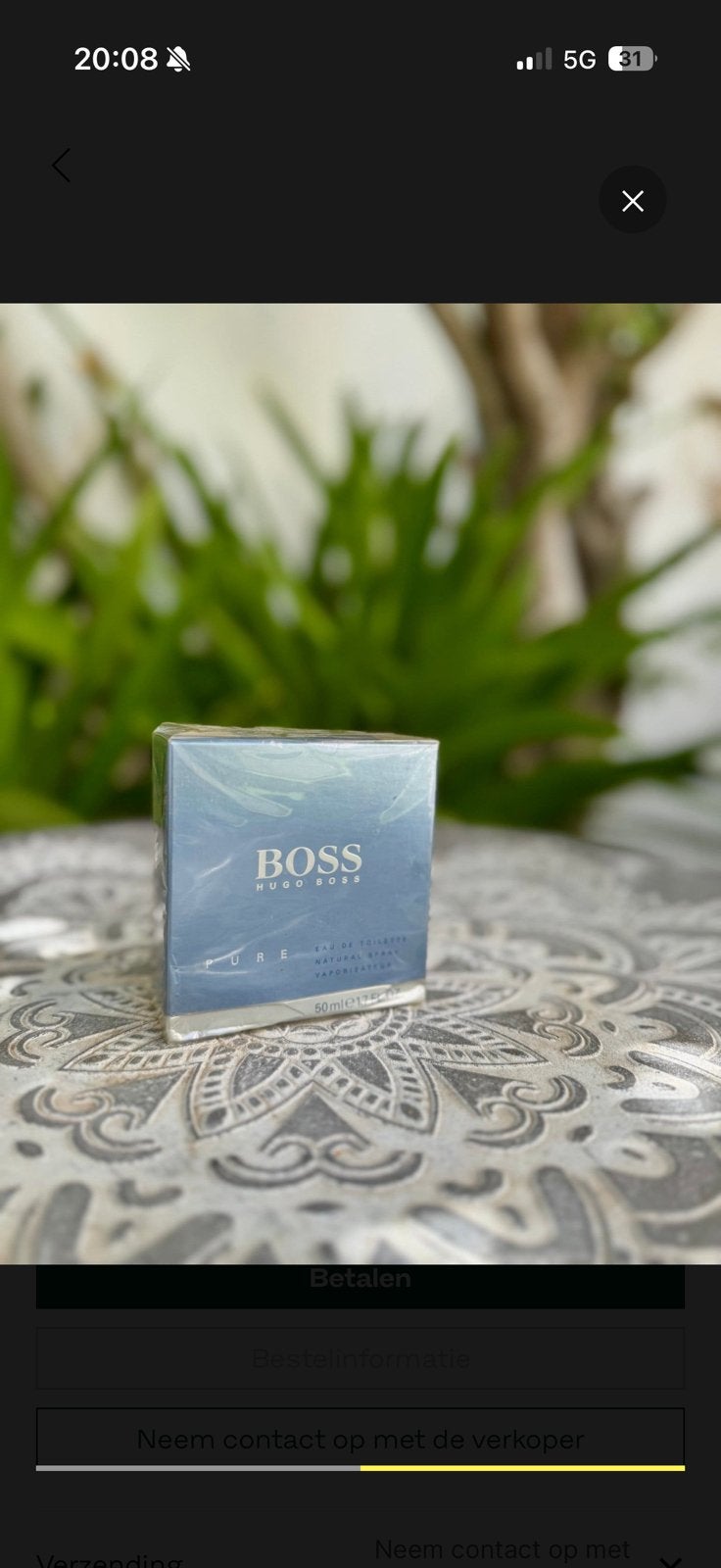 Hugo Boss - Pure - 50ml ongeopend nieuw, Ophalen of Verzenden, Zo goed als nieuw