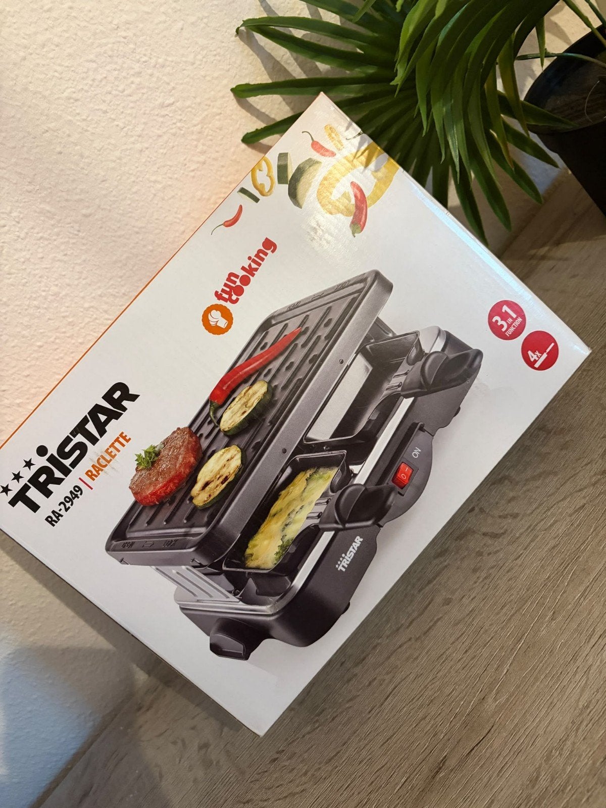 Tristar Gourmetset RA-2949 3-in-1 Raclette - Nieuw in doos, Ophalen of Verzenden