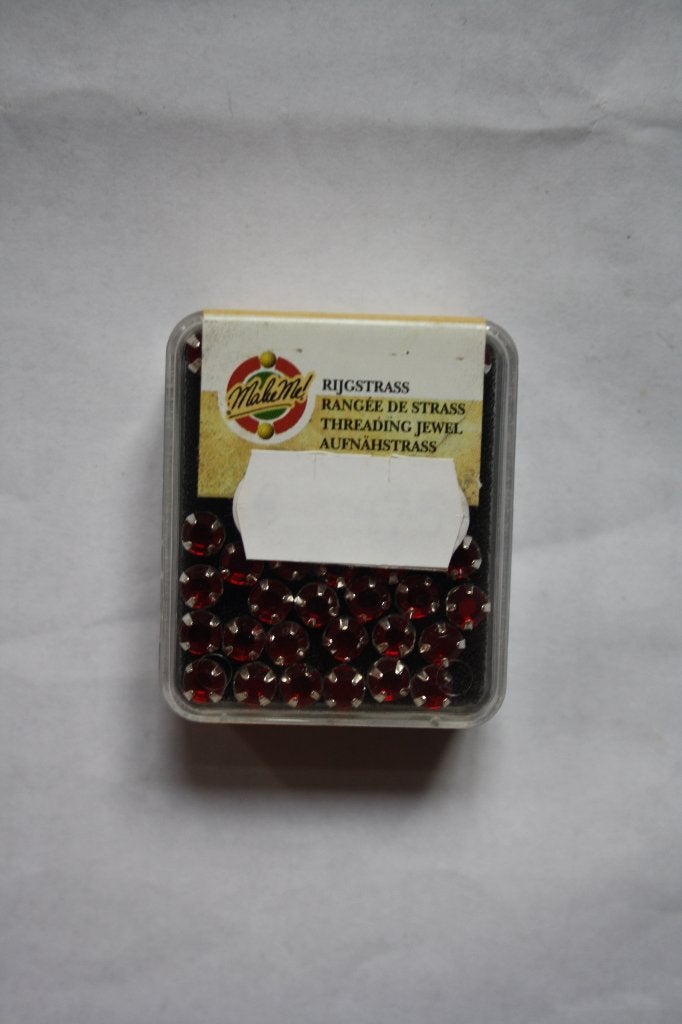 5 doosjes Make Me rijgstrass rond kristal ruby ss-20-5mm, Ophalen of Verzenden, Nieuw, Overige typen