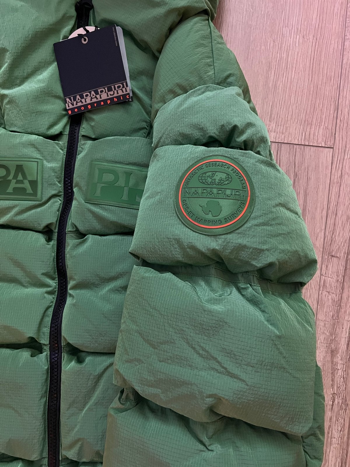 Napapijri Hyper Puffer Jas - Nieuw met labels, Ophalen of Verzenden, Nieuw, Maat 48/50 (M), Groen