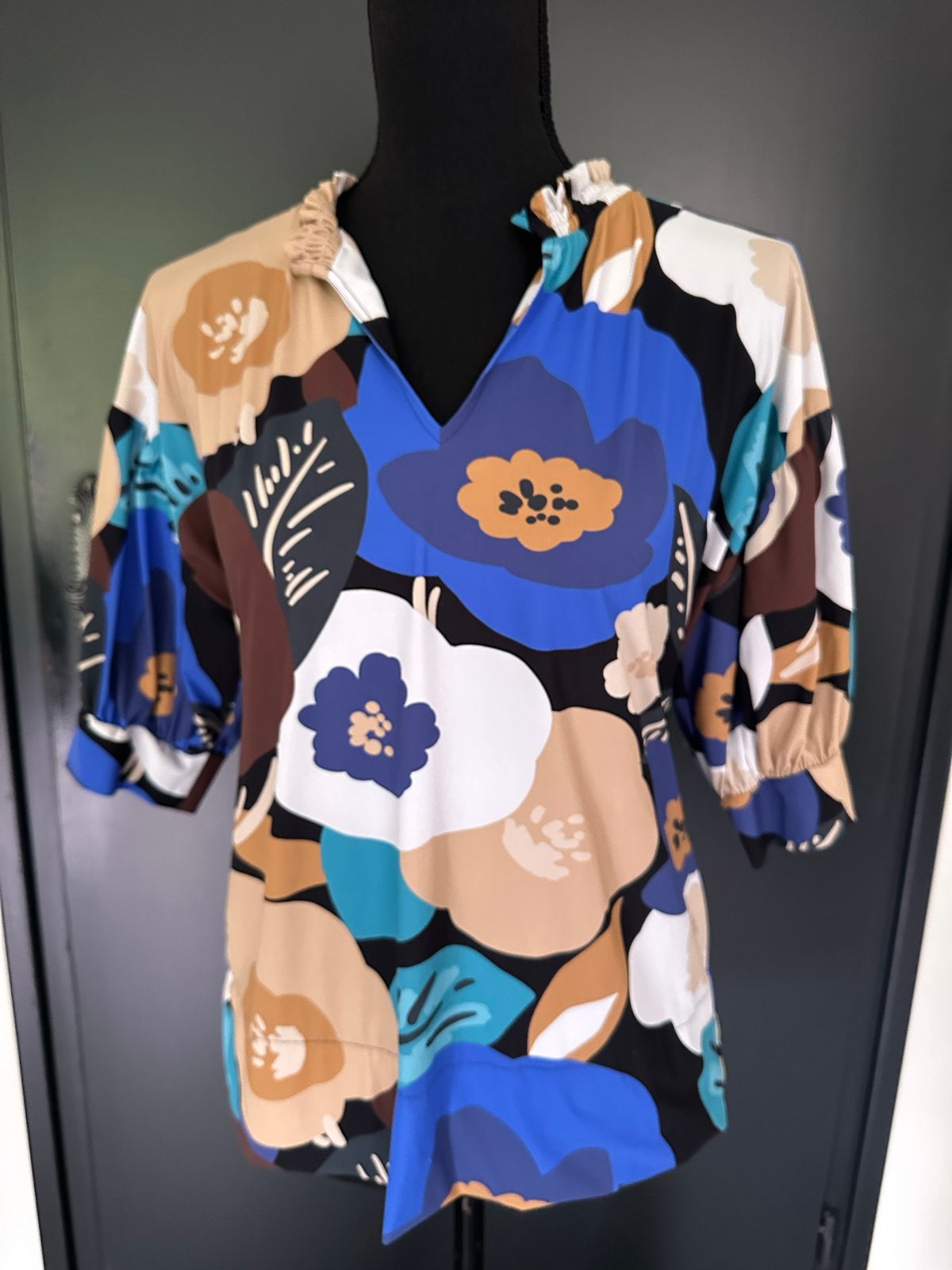 Studio Anneloes blouse met bloemenprint, Meerkleurig, Ophalen of Verzenden, Zo goed als nieuw, Korte mouw