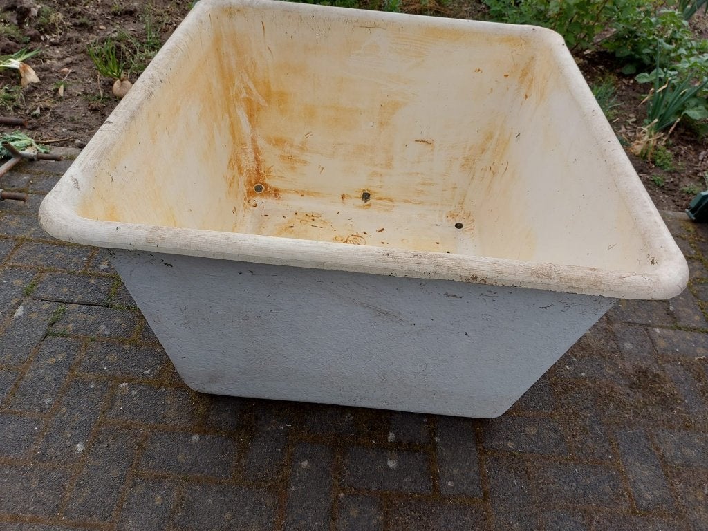 Polyester (planten) bak 92x92x 60 cm (LxBxH), Tuin en Terras, Ophalen, Overige materialen, Gebruikt, Vierkant