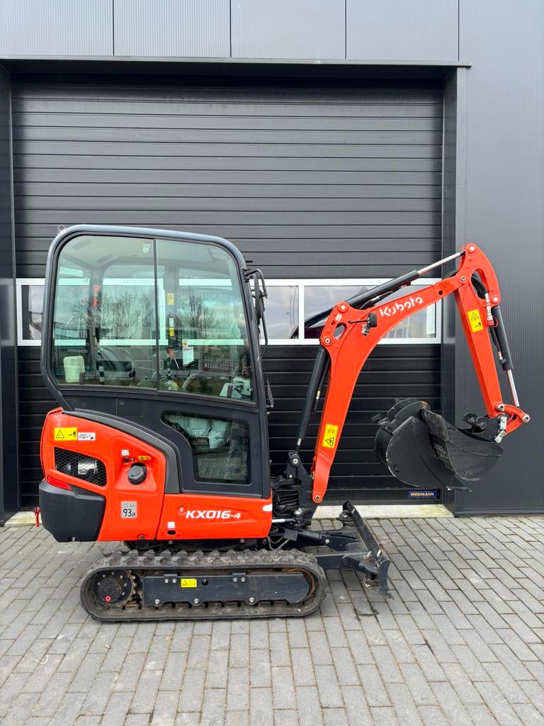 1,6 ton mini graafmachine minikraan te huur, Kubota KX016-4