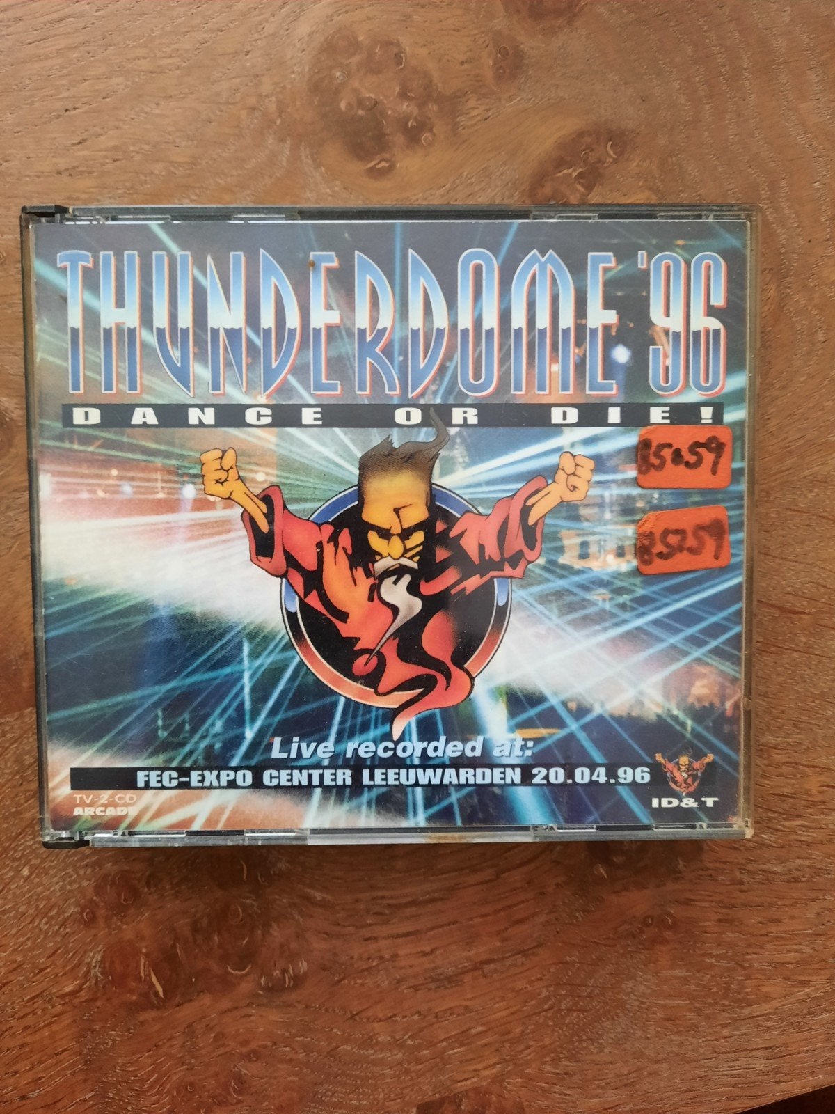 THUNDERDOME '96 "Dance or Die!" ALLEEN  DE DUBBEL CD HOES!, Boxset, Verzenden, Overige genres, Zo goed als nieuw