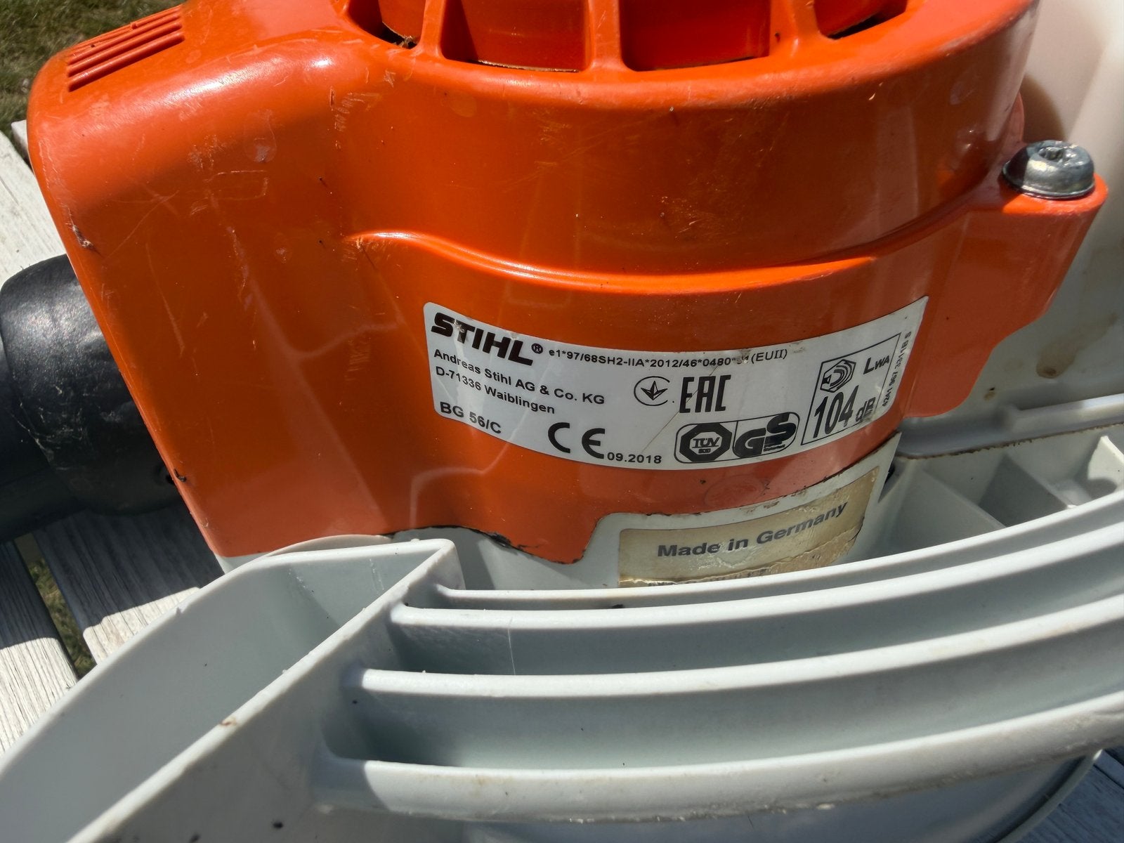 ‼️ stihl bg56 bladblazer ‼️, Tuin en Terras, Bladblazers, Ophalen, Zo goed als nieuw, Benzine