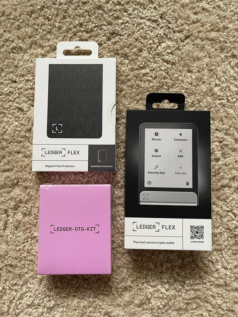 Ledger Flex Crypto Wallet met Folio en OTG-kit, Verzenden, Nieuw