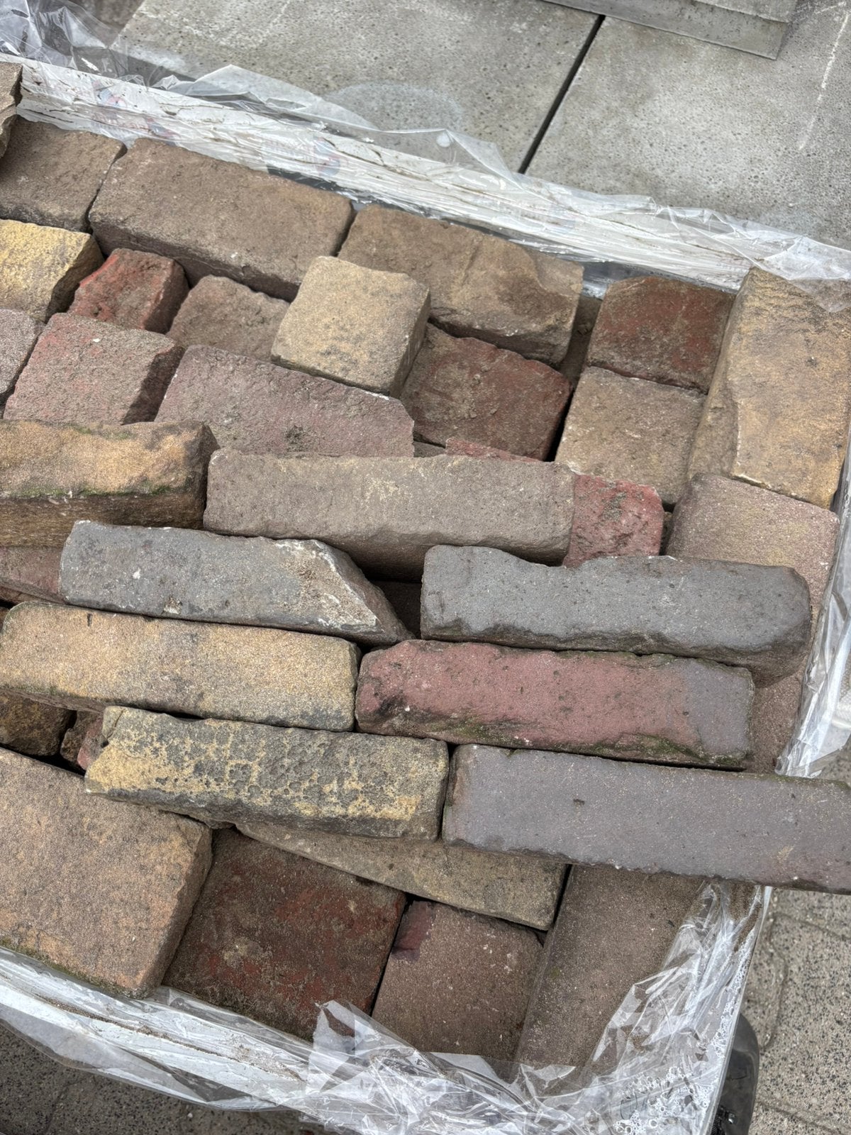 Oud gebakken waaltjes, 1.5m2 hele en 1m2 halve stenen, Ophalen, Gebruikt, Overige typen