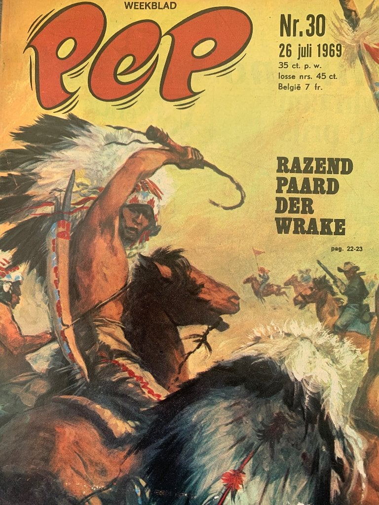 Weekblad PEP  NR. 30 - 26 juli 1969, Boeken, Eén stripboek, Ophalen of Verzenden, Gelezen