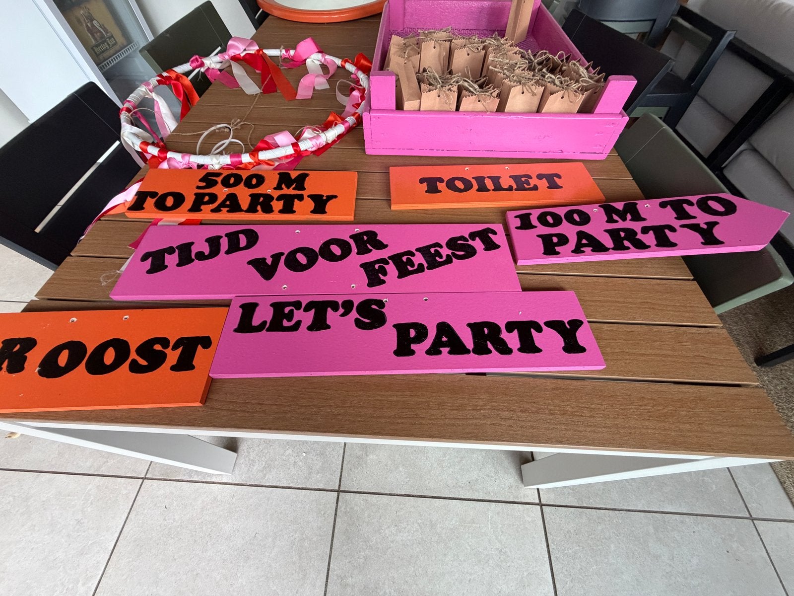 Bruiloft decoratie en accessoires, Ophalen, Zo goed als nieuw