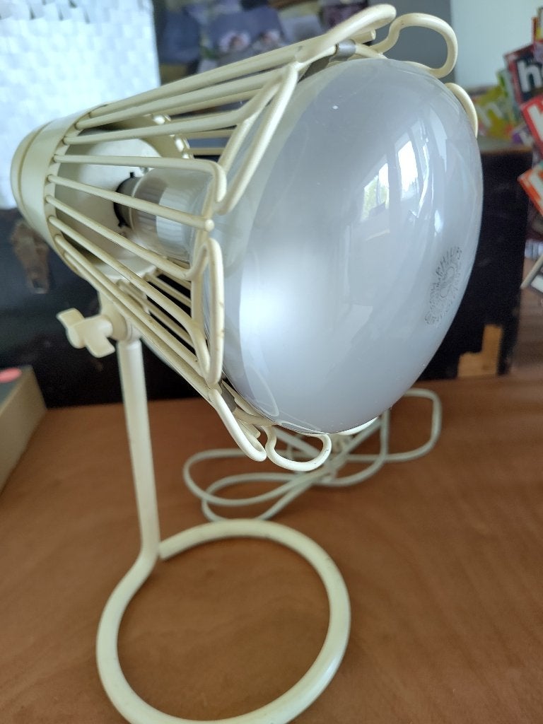 Philips 'Cocotte' vintage UV lamp 50s, Gebruikt, Beige, Philips, Overige fittingen