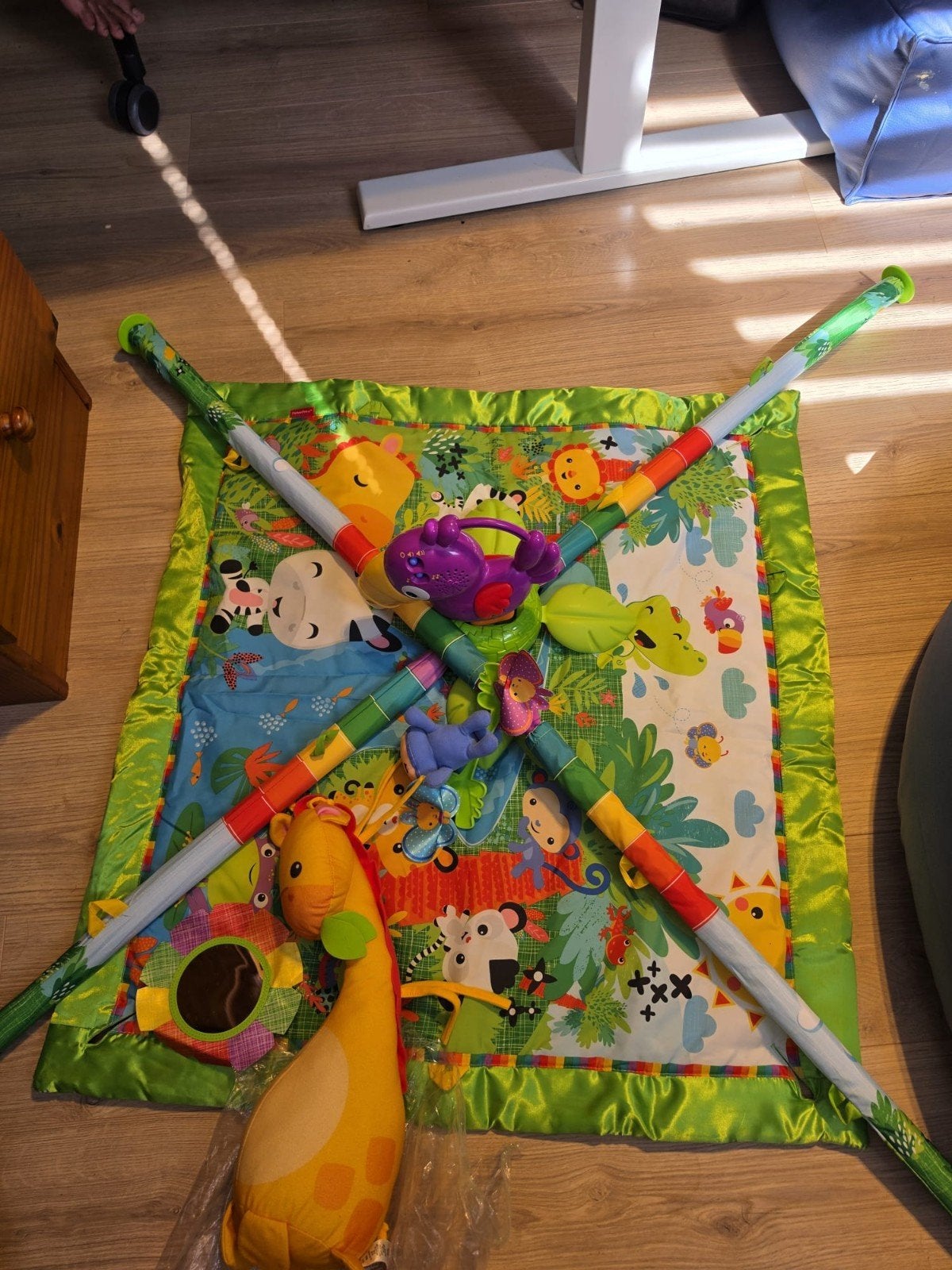 Speelkleed met babygym en speeltjes, Ophalen, Gebruikt, Speelkleed