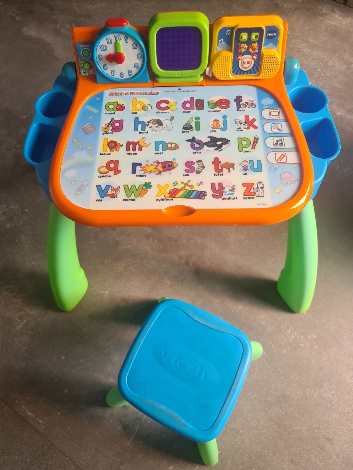 VTech Mijn Magisch Bureau 3-in-1 met 9 interactieve kaarten, Ophalen, Gebruikt, Taal en Lezen, Met geluid