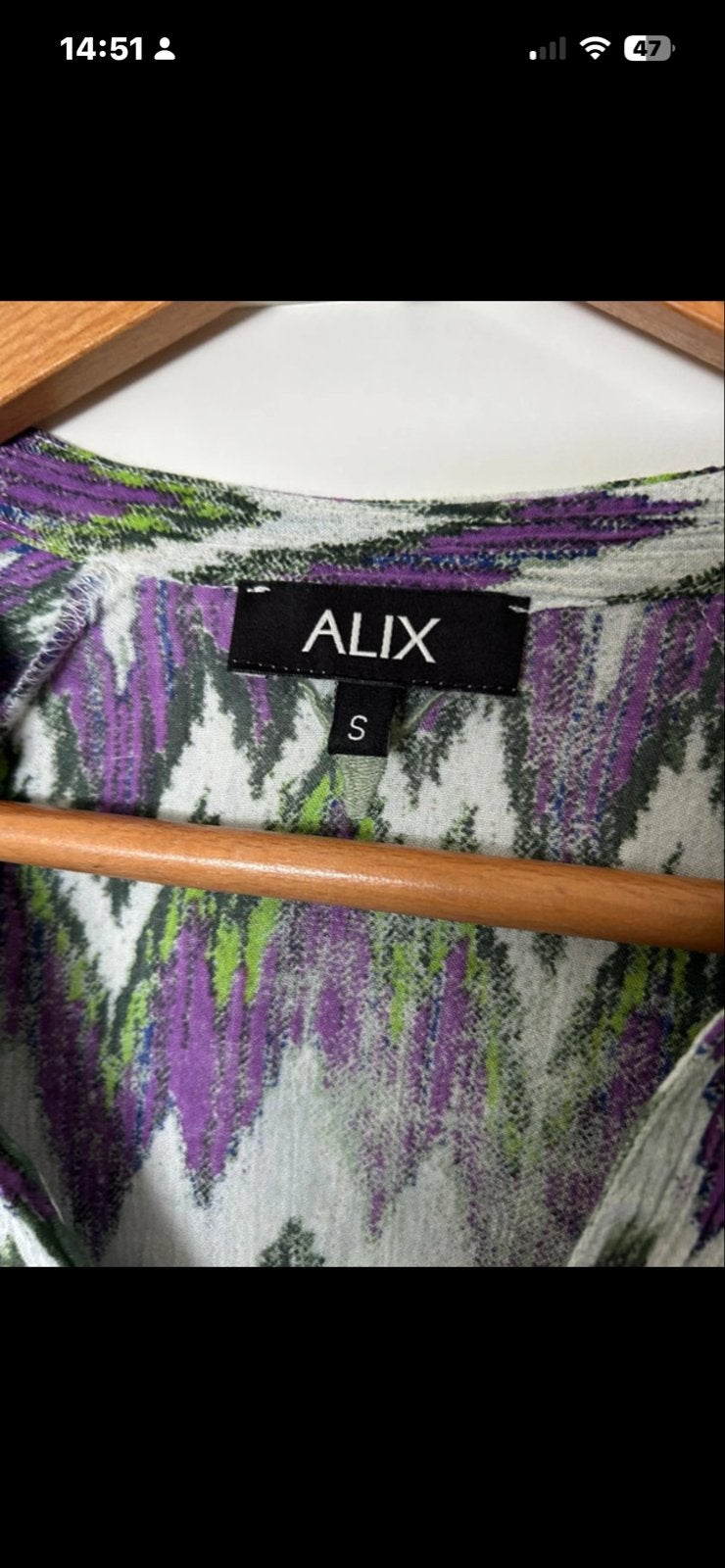 Alix the label blouse met zigzagprint maat s, Ophalen of Verzenden, Gedragen, Maat 36 (S), Meerkleurig