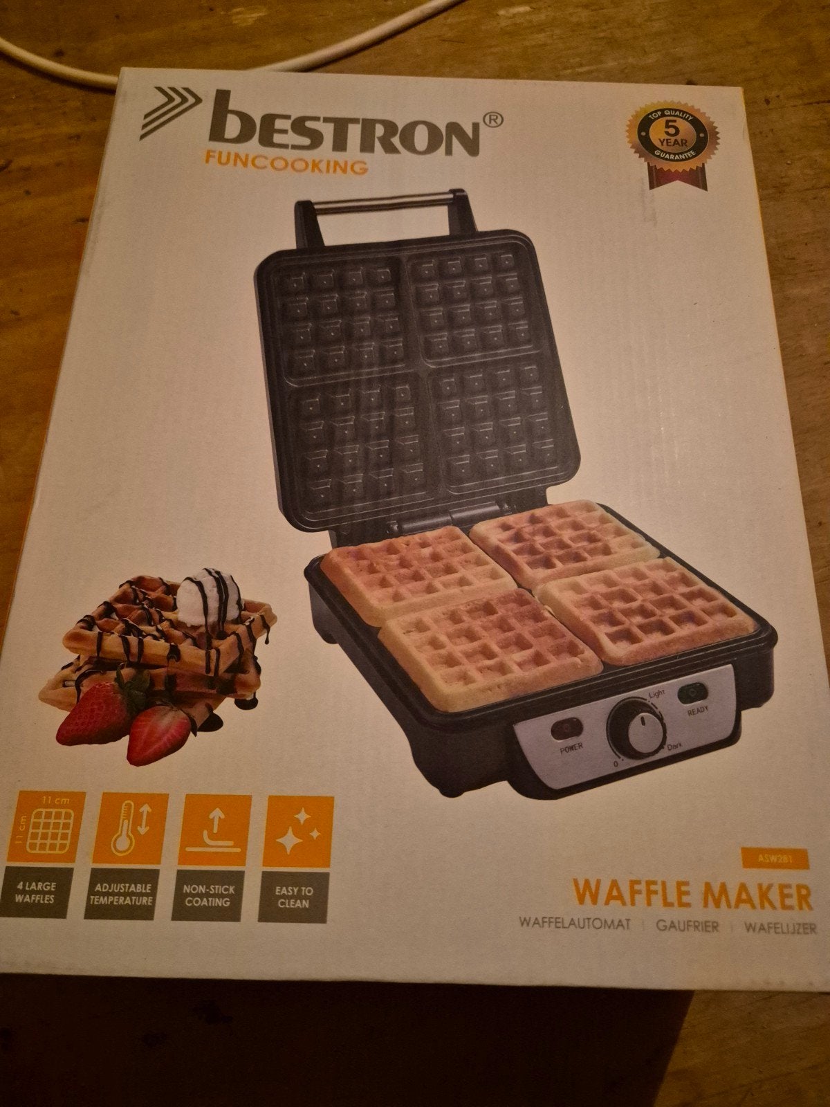 Wafelijzer, Ophalen, Nieuw