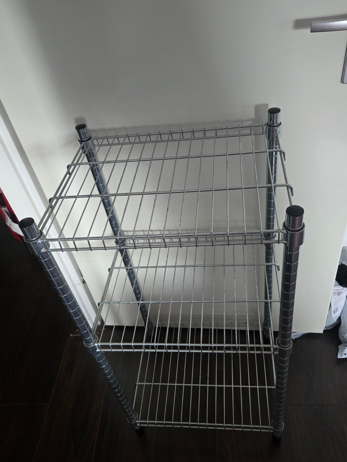 Metalen rek met 3 planken, Ophalen, Gebruikt