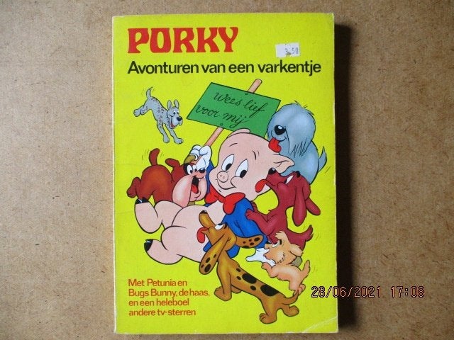 adv4697 porky, Eén stripboek, Ophalen, Gelezen