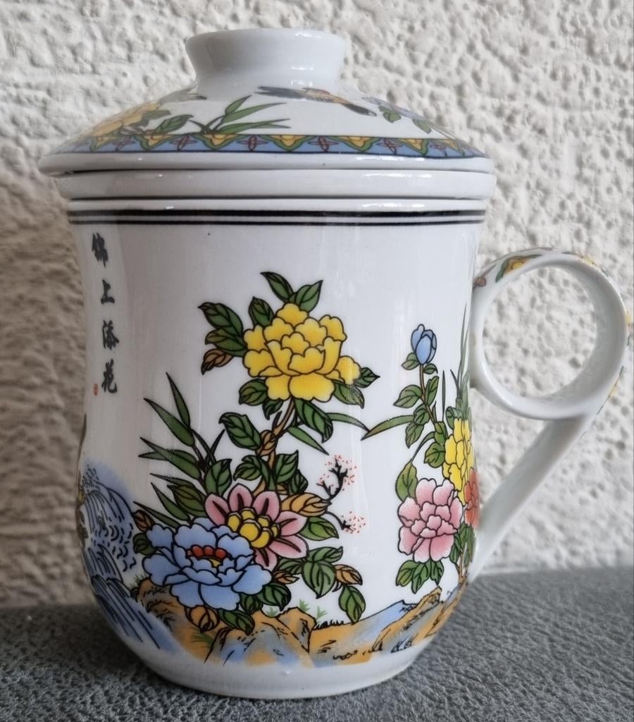 Chinese theebeker, Huis en Inrichting, Keuken | Servies, Verzenden, Overige typen, Zo goed als nieuw, Overige stijlen
