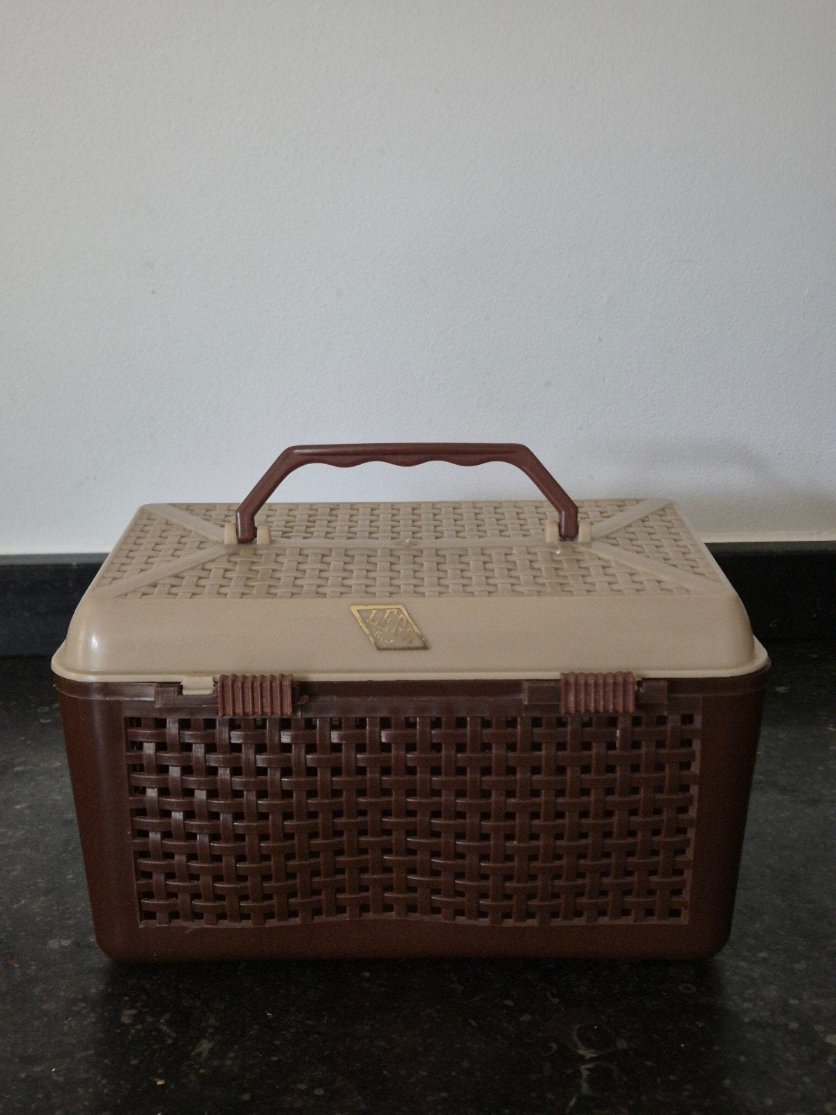 Vintage opbergmandje Lega, Verzamelen, Retro, Ophalen of Verzenden, Huis en Inrichting