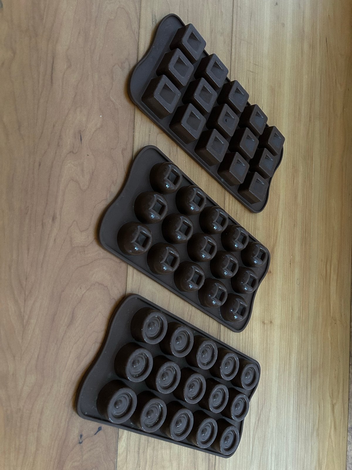 NIEUW 3 Siliconen Bonbon Matten, Ophalen, Overige typen, Nieuw, Bruin
