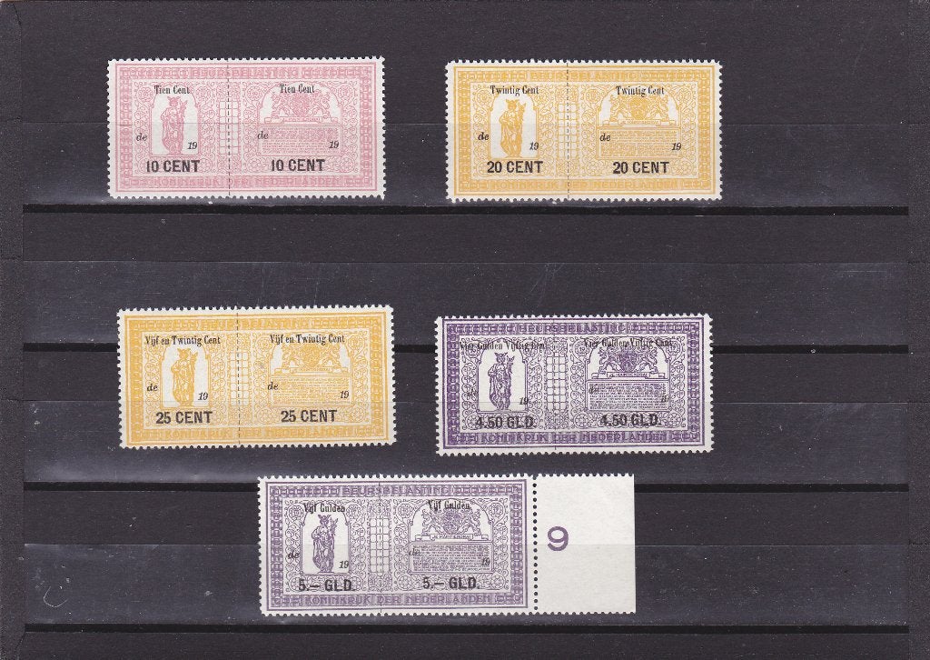 Fiscaal Beursbelasting zegels (439), Postzegels en Munten, Postzegels | Nederland, Verzenden, Postfris