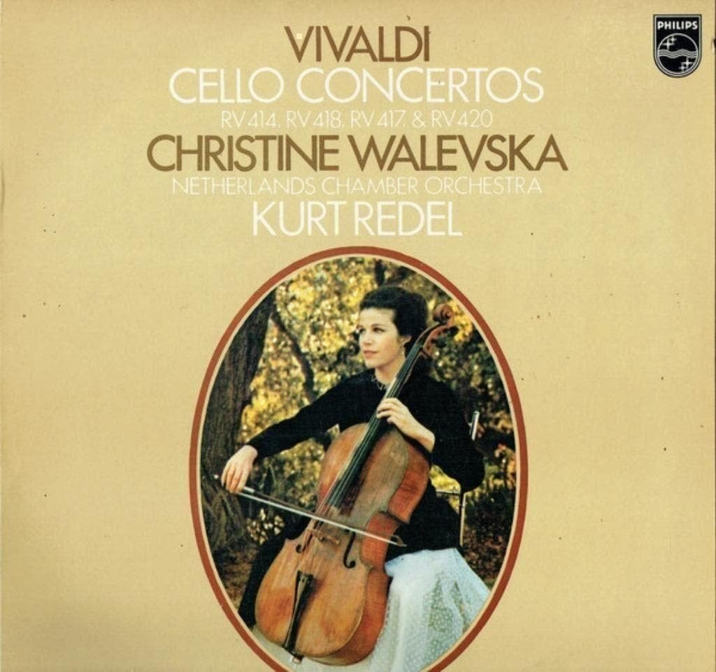 Christine Walevska Kurt Redel Vivaldi Concertos For Cello, Kamermuziek, Ophalen of Verzenden, Zo goed als nieuw, 12 inch