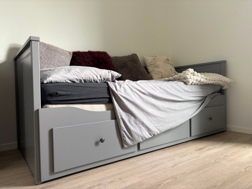 Hemnes bedbank, Ophalen, Gebruikt, Tweepersoons, 80 cm