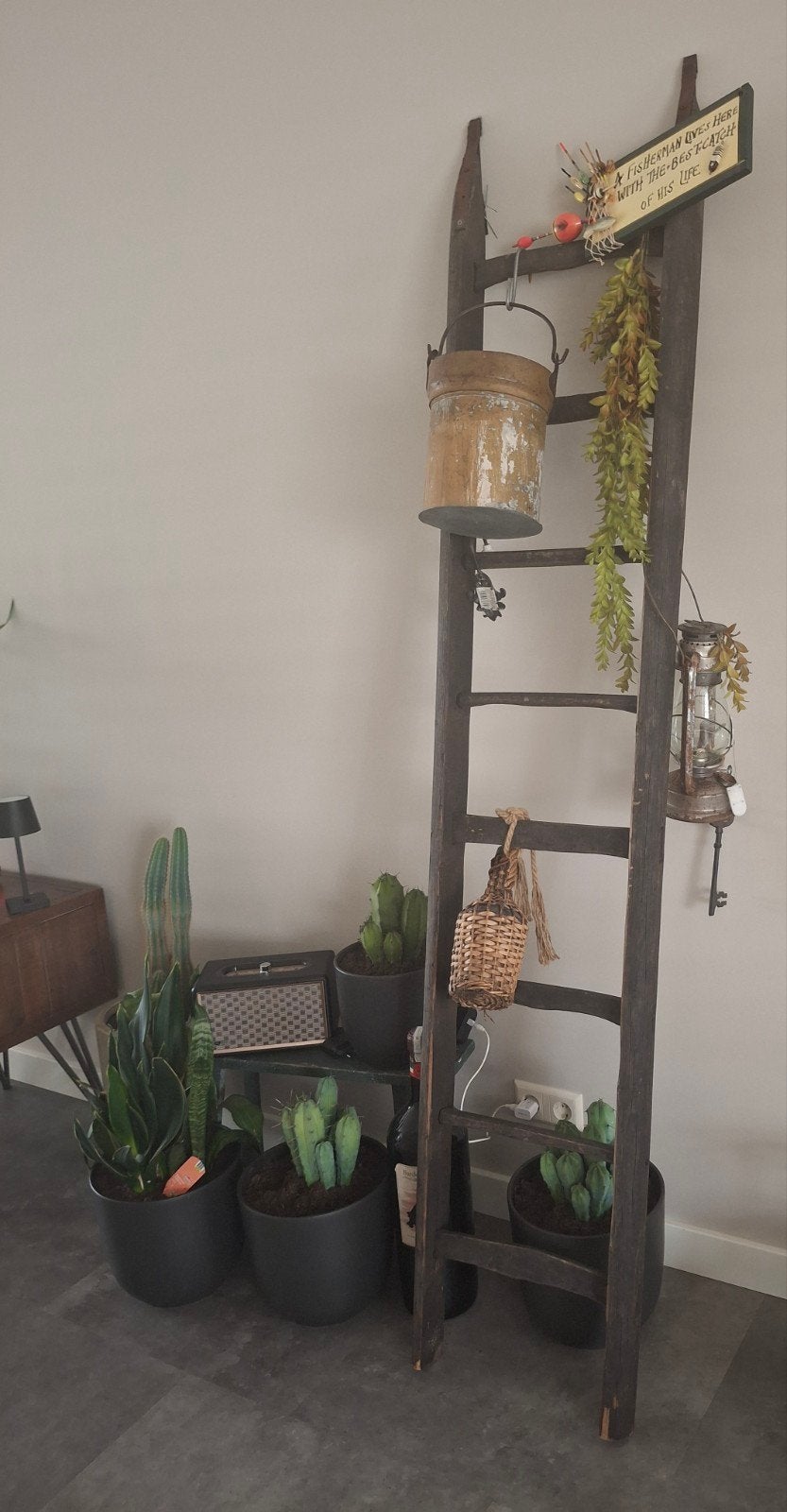 mooie oude decoratie lader (hout), Huis en Inrichting, Ophalen