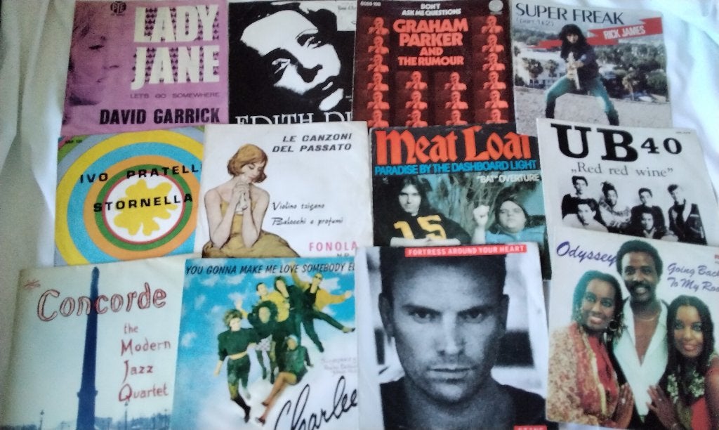 Grote Collectie Lege HOEZEN single Partij 117 stuks, Cd's en Dvd's, Gebruikt, 7 inch, Pop, Fotohoes